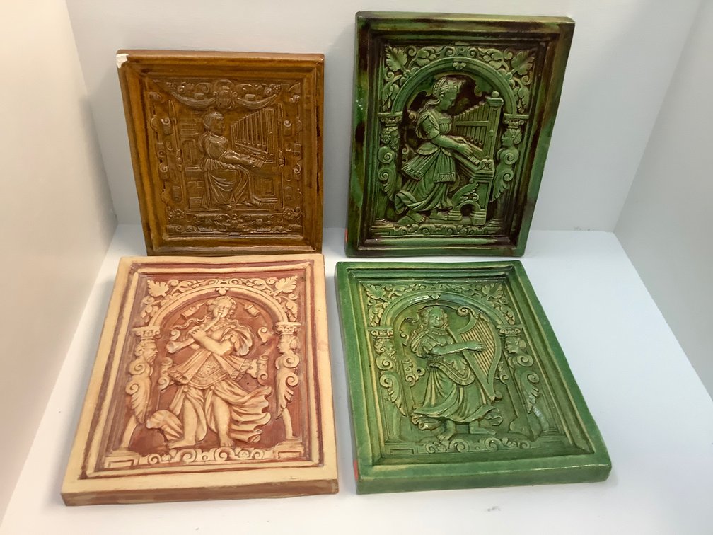 Reproduction tiles – one has chipped corner