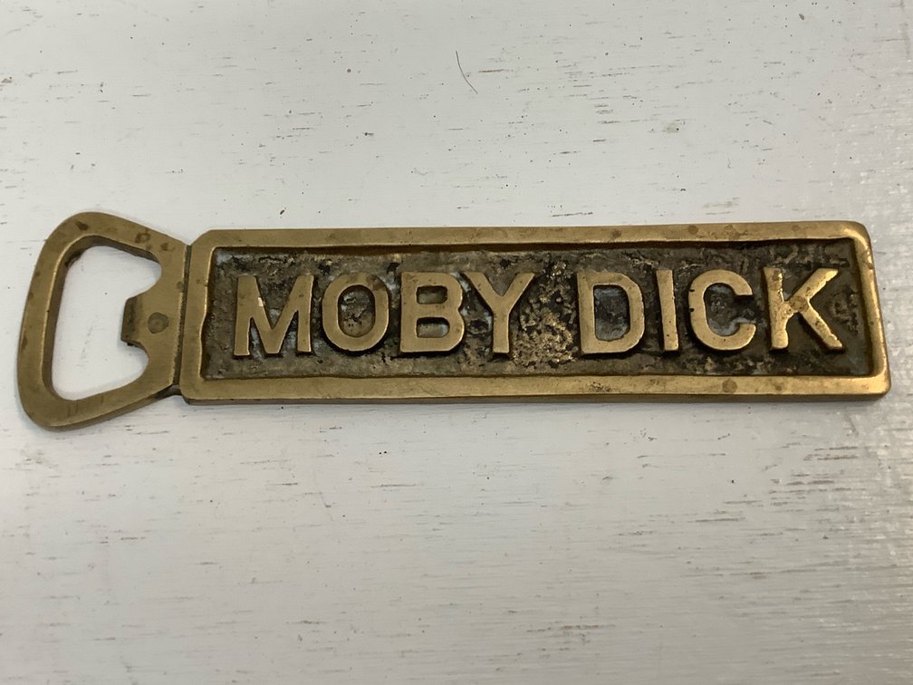 Brass Moby Dick bottle opener