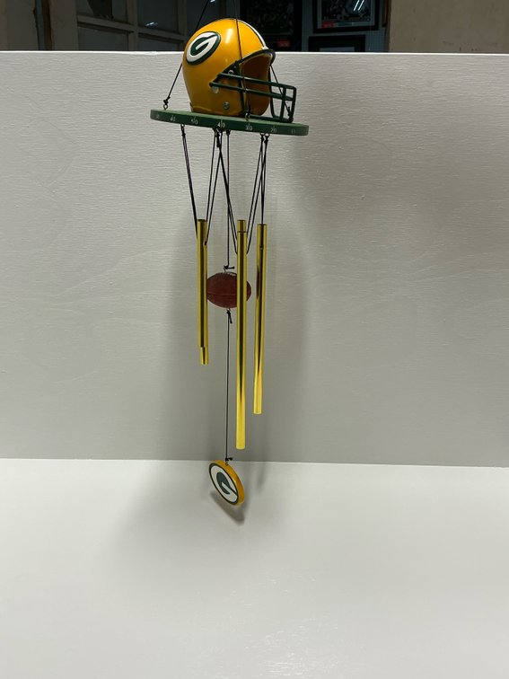 Packers wind chime 22” long