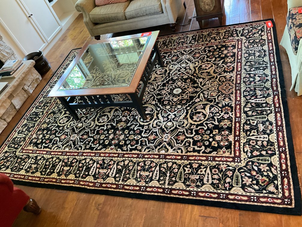 Wool pile area rug 8x10’-Den