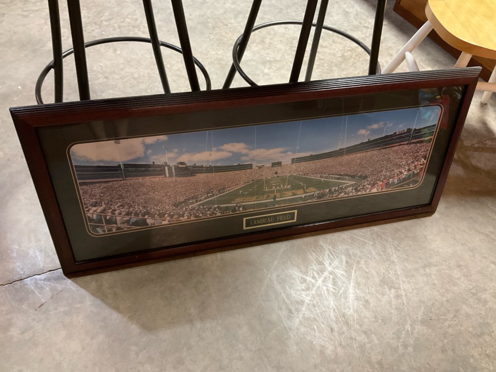 Frames panoramic Lambeau Field picture-Basement
