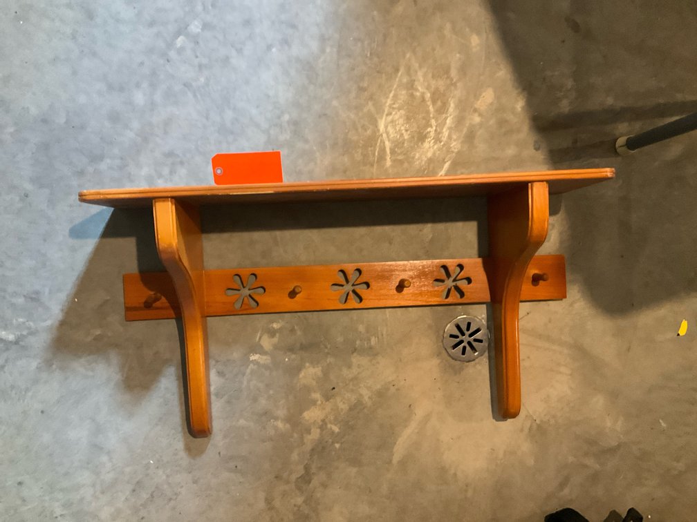 Coat rack wall shelf 36” long-Basement