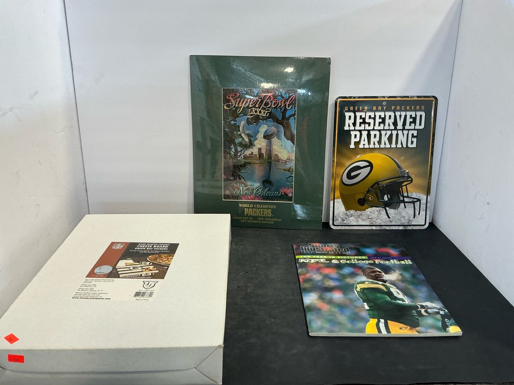 New Packer sign, cheese board & related