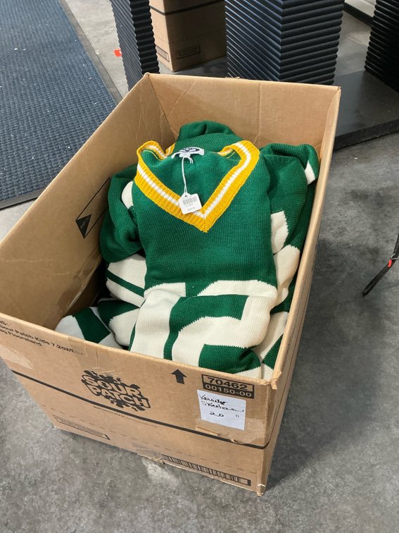 Case of new Packers sweaters Size M