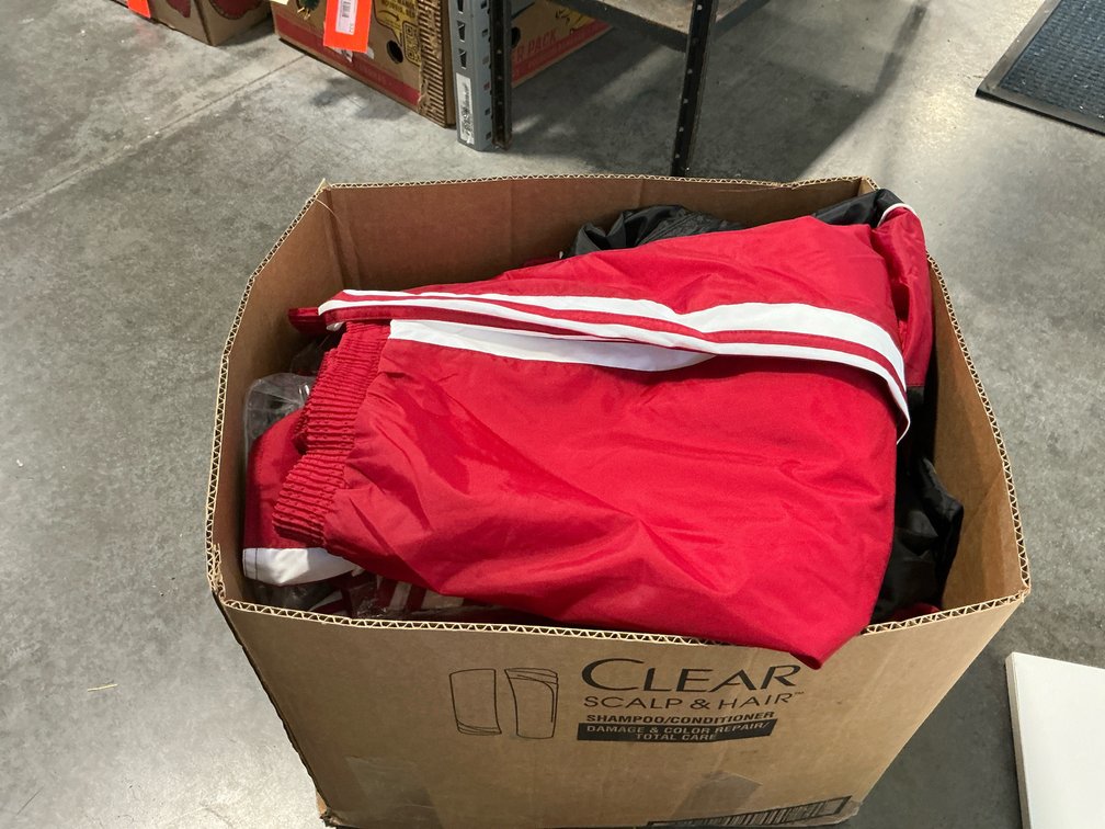 Case of new Adidas Wisconsin badgers zippered coats-various sizes