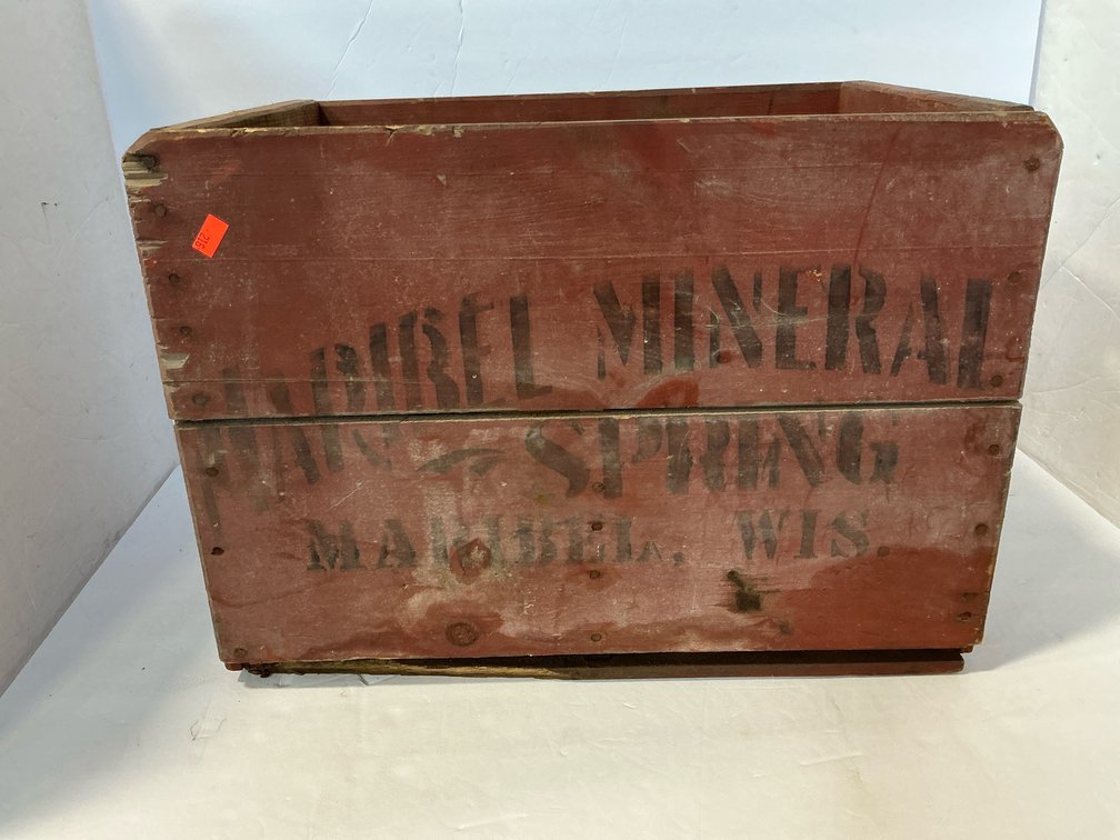 Maribel Mineral Spring wood crate