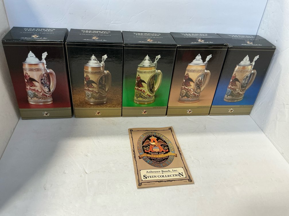 Anheuser Busch steins