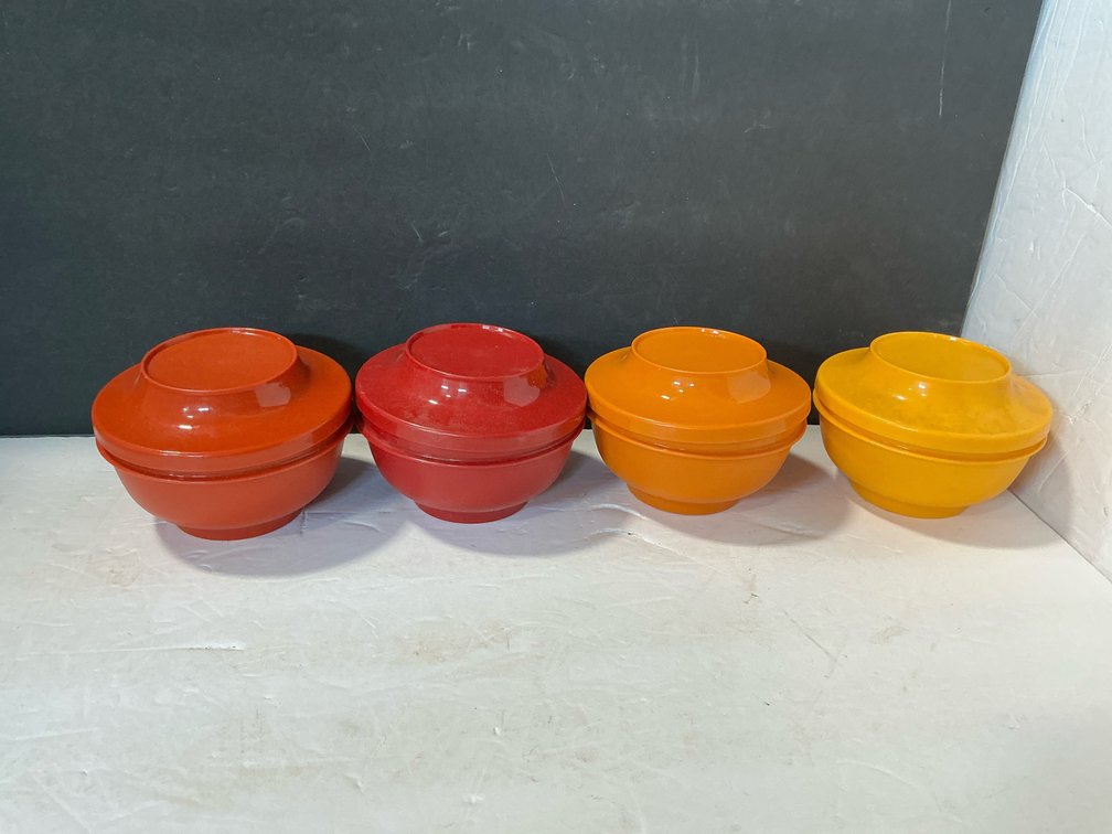 Covered Tupperware containers