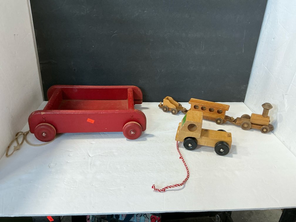 Assorted wood toys