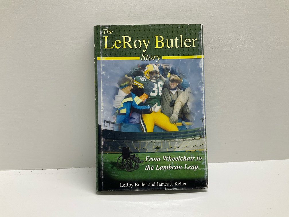 The Leroy Butler book signed by Butler