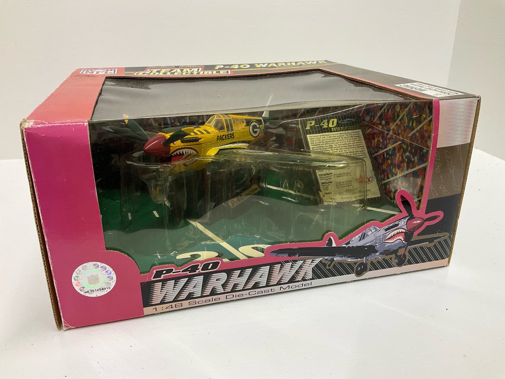 Packers P-40 warhawk die cast collectible