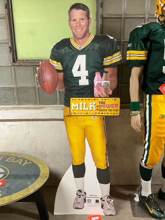 Favre cardboard cut out