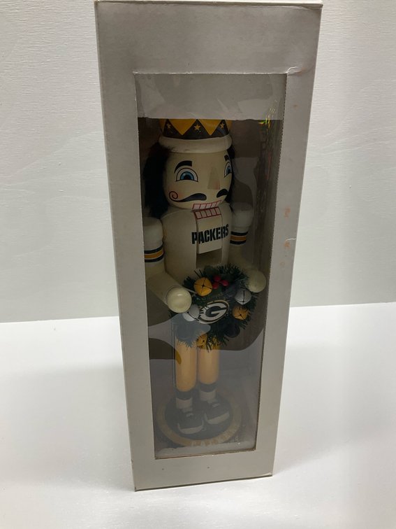 14” wooden Packers nutcracker