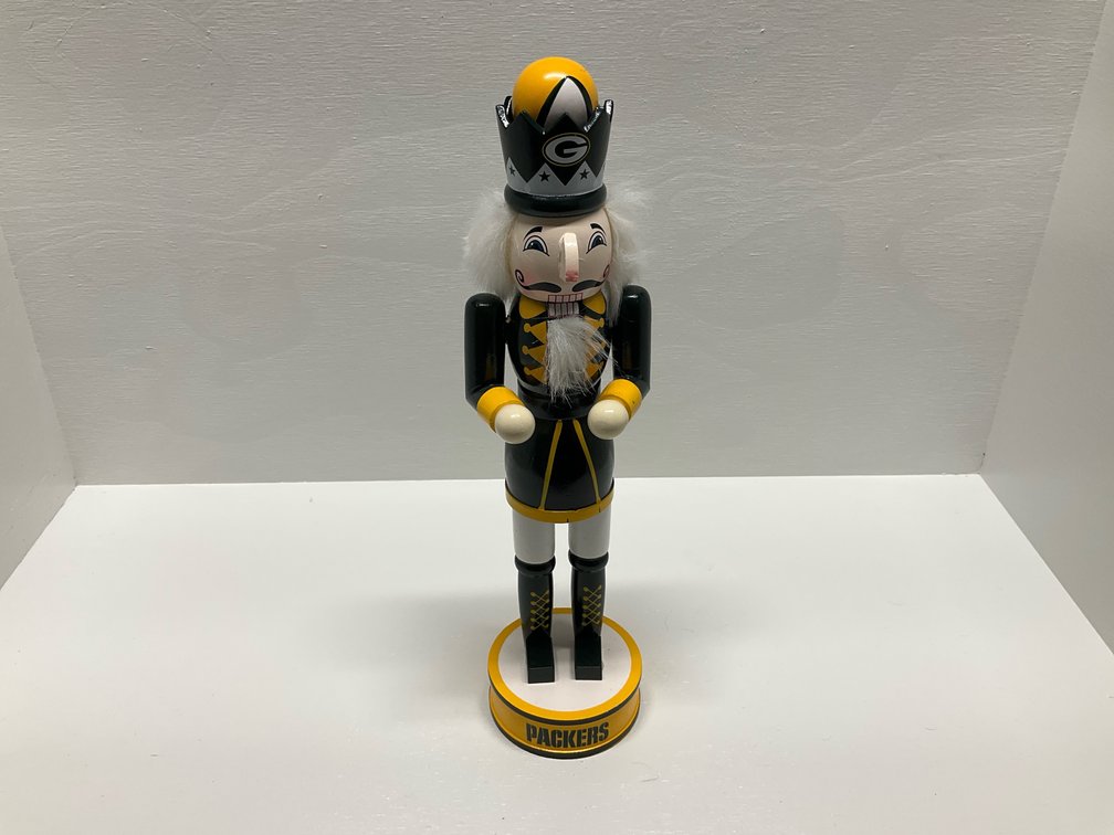 14” wooden Packers nutcracker