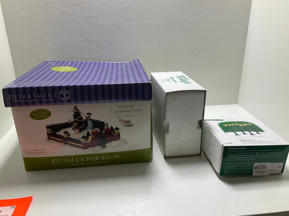 Dept 56 village pieces-Bedroom