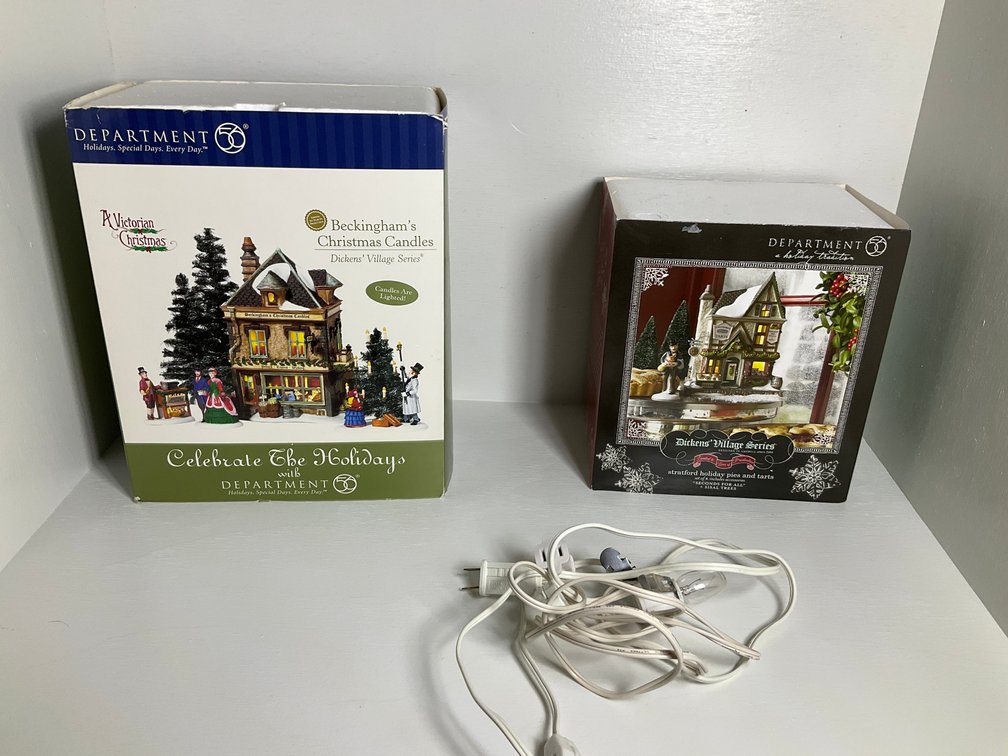 Dept 56 porcelain villages -Master bedroom