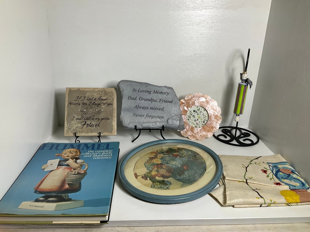 Signs, tiles & assorted-Bedroom