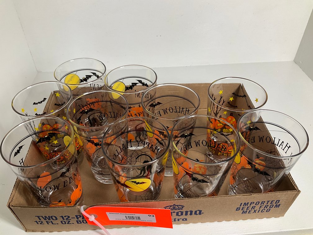 Halloween related pint glasses-Bedroom