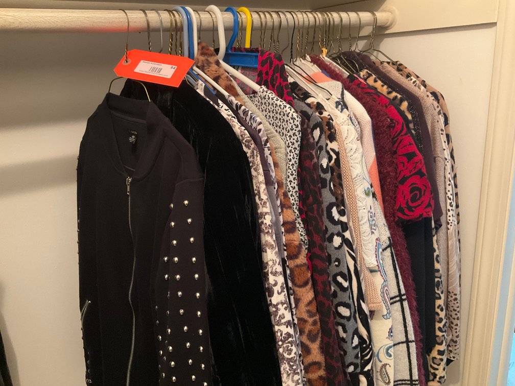 Grouping of ladies clothing-Size S-Bedroom