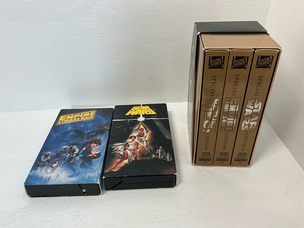 Fox Video Star Wars VHS tapes & trilogy box set