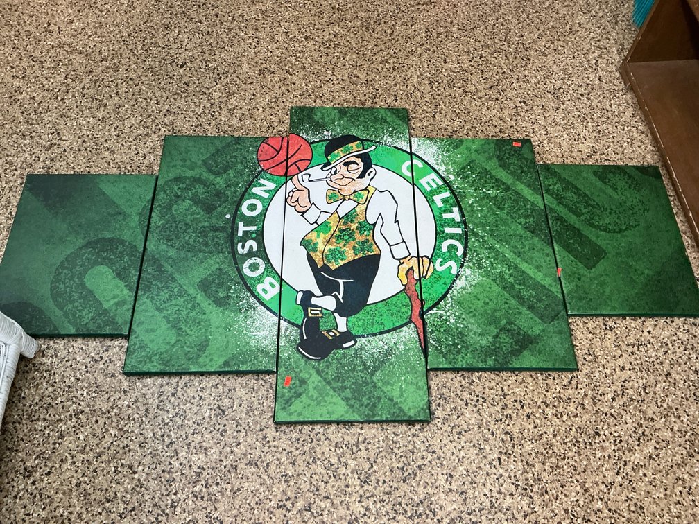 Boston Celtics 5-panel canvas wall art