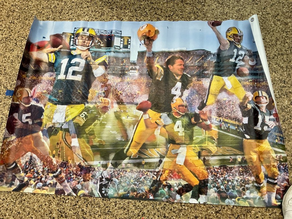 Green Bay Packers Lambeau Field quarterbacks vinyl banner