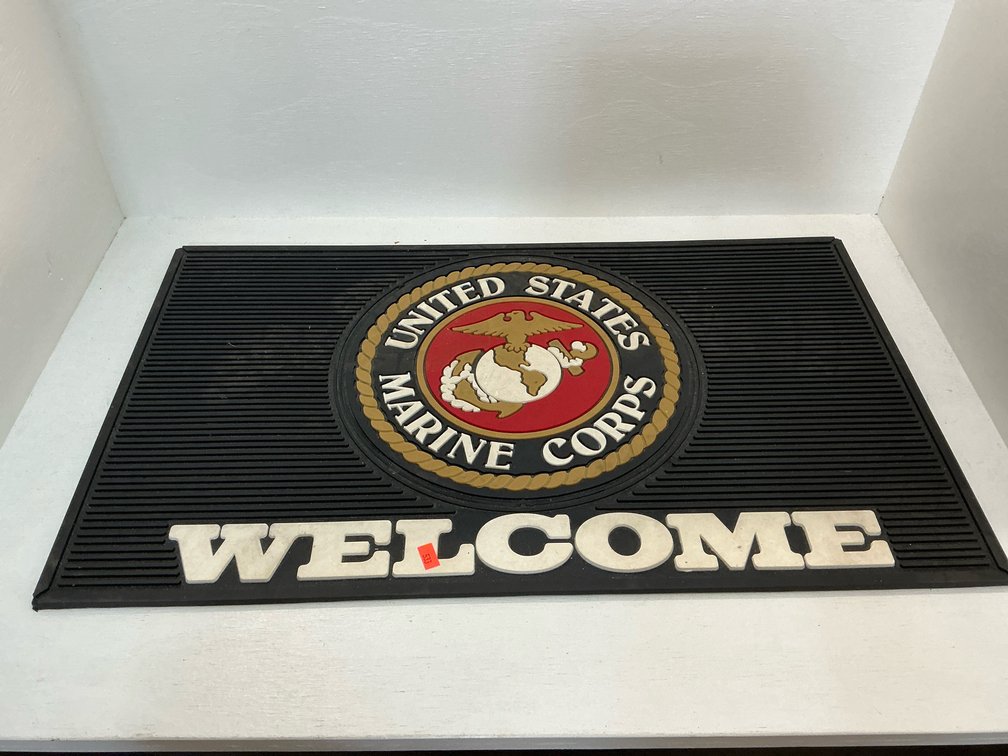 United States Marine Corps molded rubber welcome mat