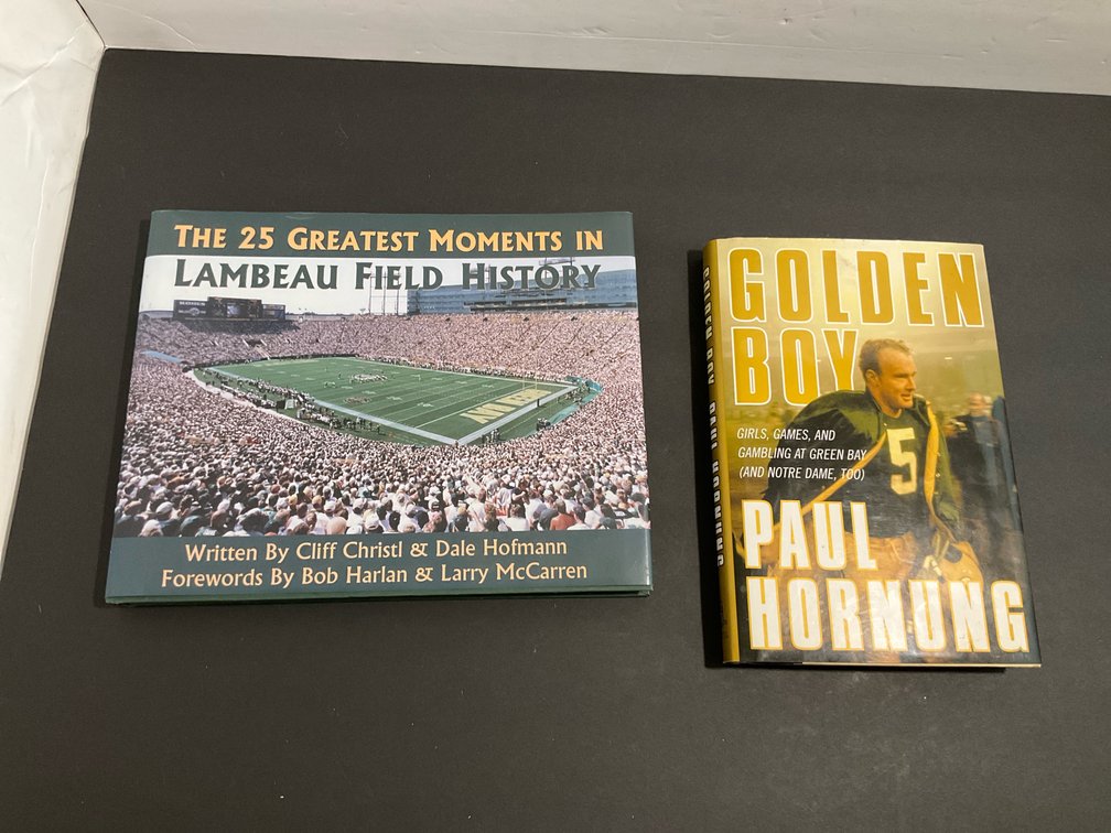 2 Green Bay Packers hardcover books