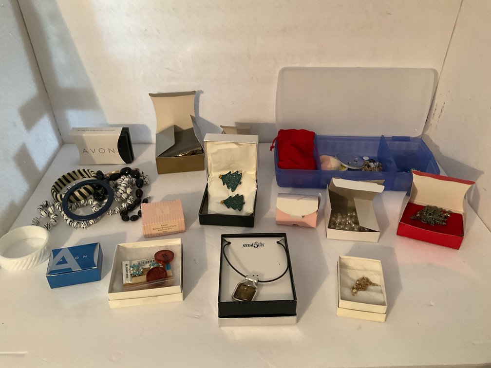 Assorted Avon & east5th costume jewelry