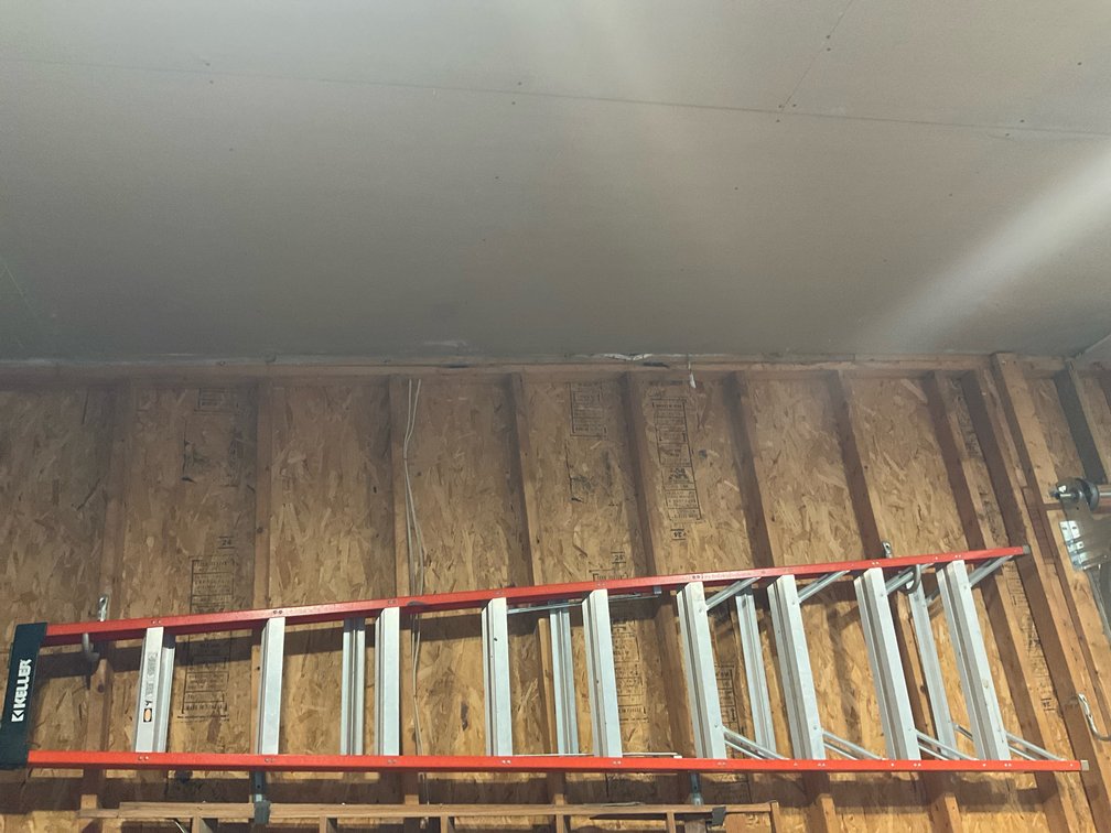 10’ Keller orange fiberglass ladder with aluminum steps