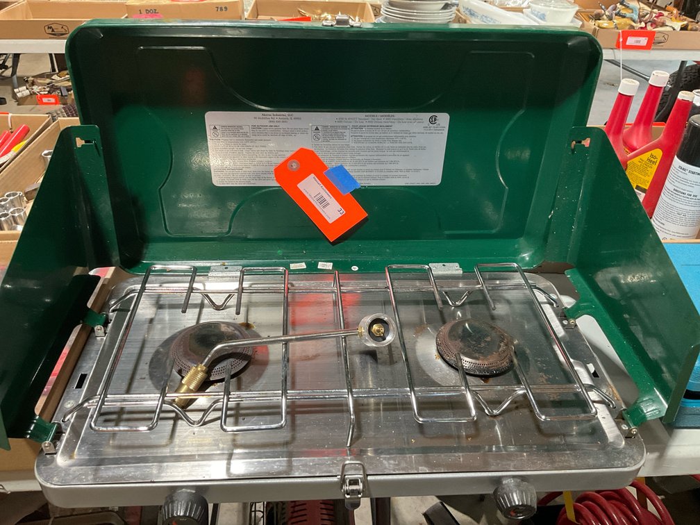 Akerue Industries 2-burner propane camp stove