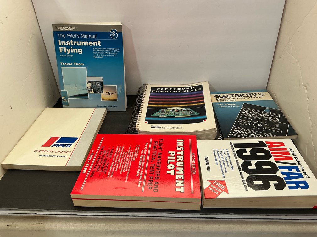 Grouping of aviation & electronics study manuals