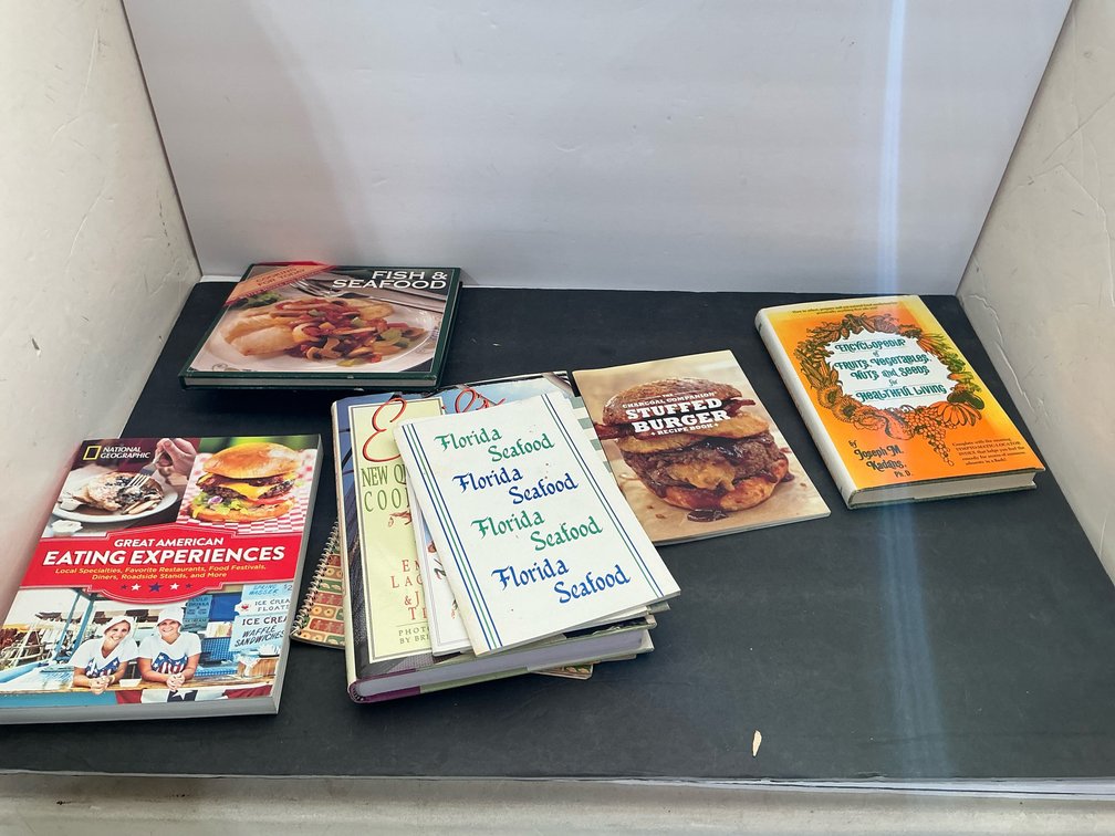 Grouping of assorted cookbooks & culinary guides