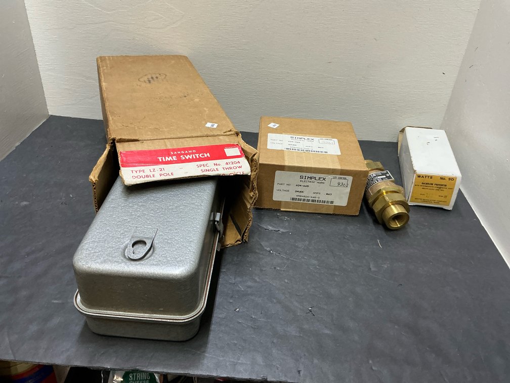 Time switch, electric horn & backflow preventer