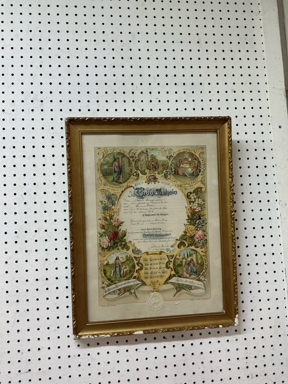 Northwestern Publishing House framed marriage certificate