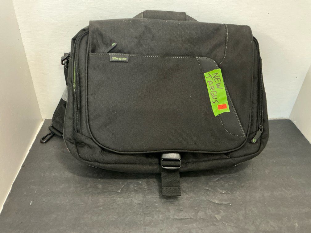 Targus black laptop messenger bag with shoulder strap