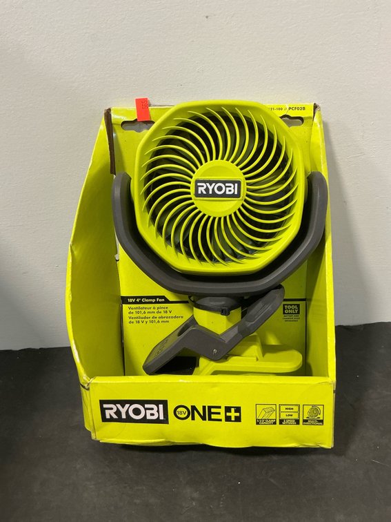 Ryobi ONE+ 18V 4 in multi-directional clamp fan