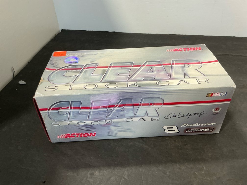 Action 1:24 Dale Earnhardt Jr. #8 clear stock car with box