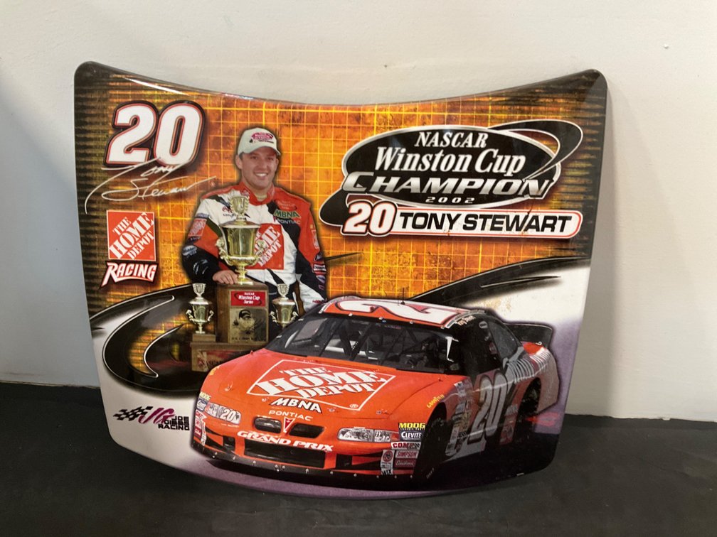 14x12”-HiRev Tony Stewart 2002 NASCAR replica hood display