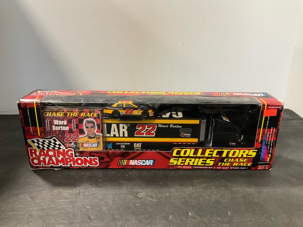Racing Champions NASCAR Ward Burton 1:64 transporter & car