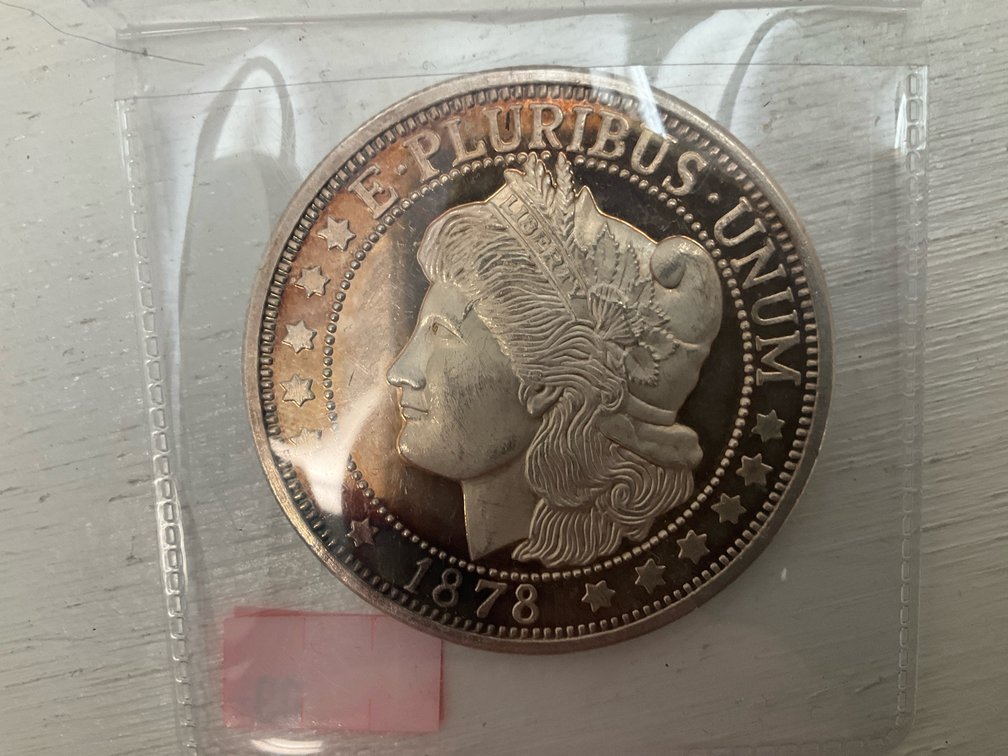 2 oz silver Morgan replica