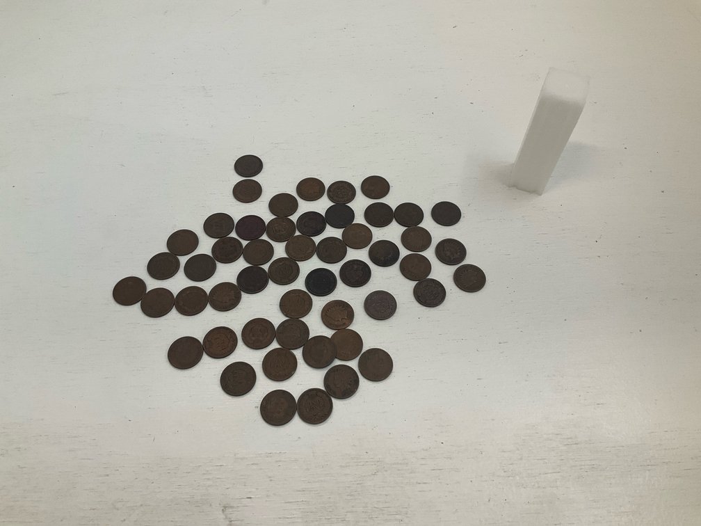 50 Indian Head cents with tube 1890-1909
