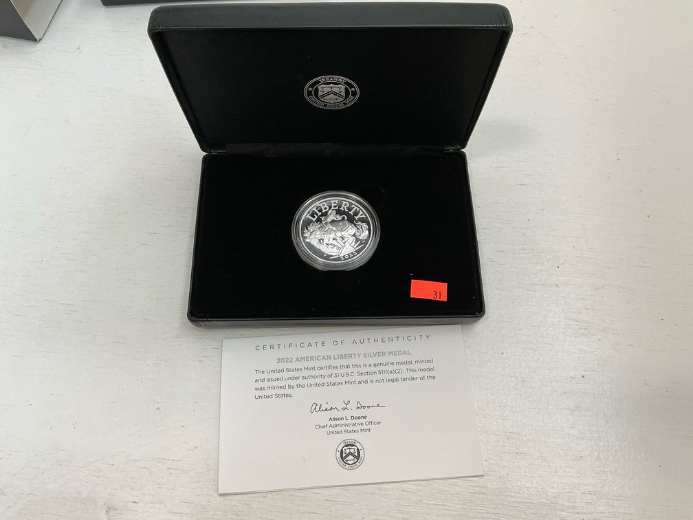 United States Mint 2022 American Liberty silver medal