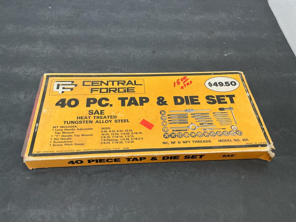 Central Forge 40-piece SAE tap & die set
