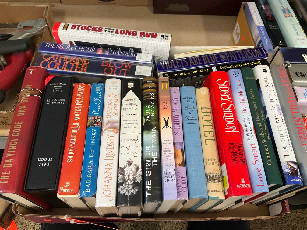 Grouping of hardcover & paperback books