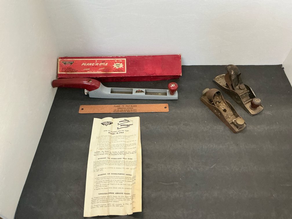 2 hand block planes & Plane-'R-File with box