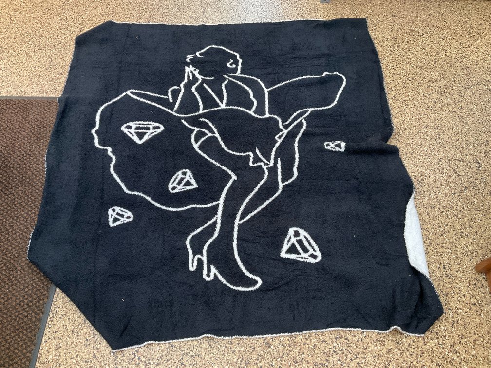 Bedsure reversible pinup plush throw blanket