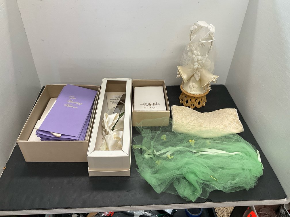 Wedding accessories & stationery grouping