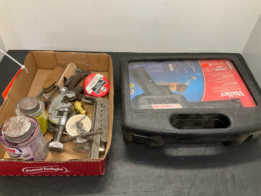 Weller soldering gun kit & plumbing tools