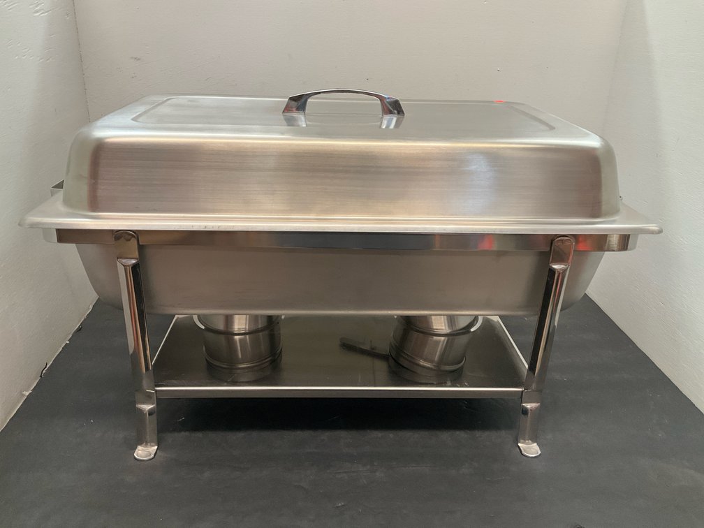 Stainless steel rectangular chafing dish with pans